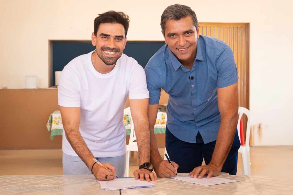 Prefeito Junior Marabá e Otoniel Teixeira assinam termo de cooperação técnica