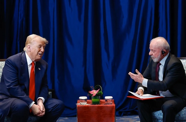 Encontro entre Lula e Trump Foto: Ricardo Stuckert / PR