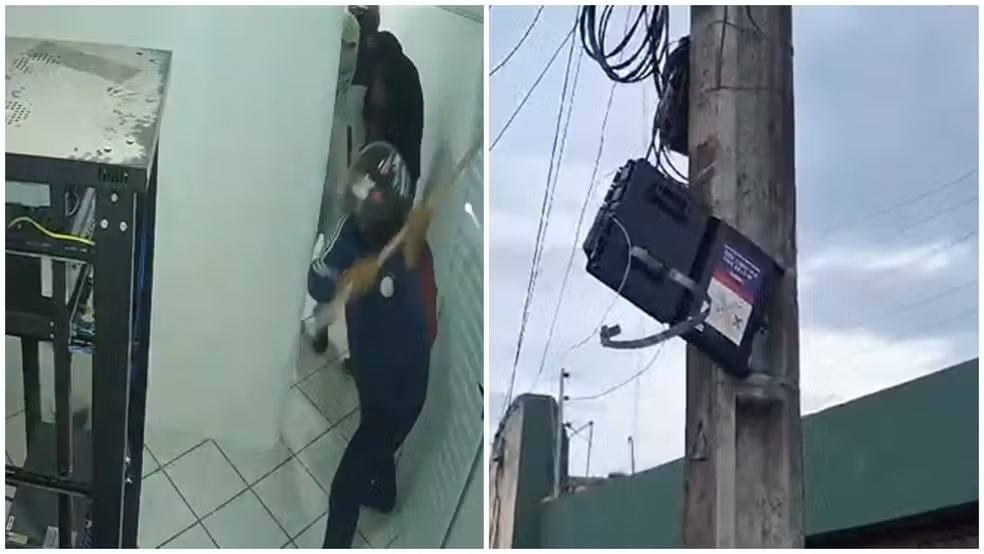 Criminosos invadiram estabelecimentos para danificar estruturas de internet durante onda de ataques no Ceará 