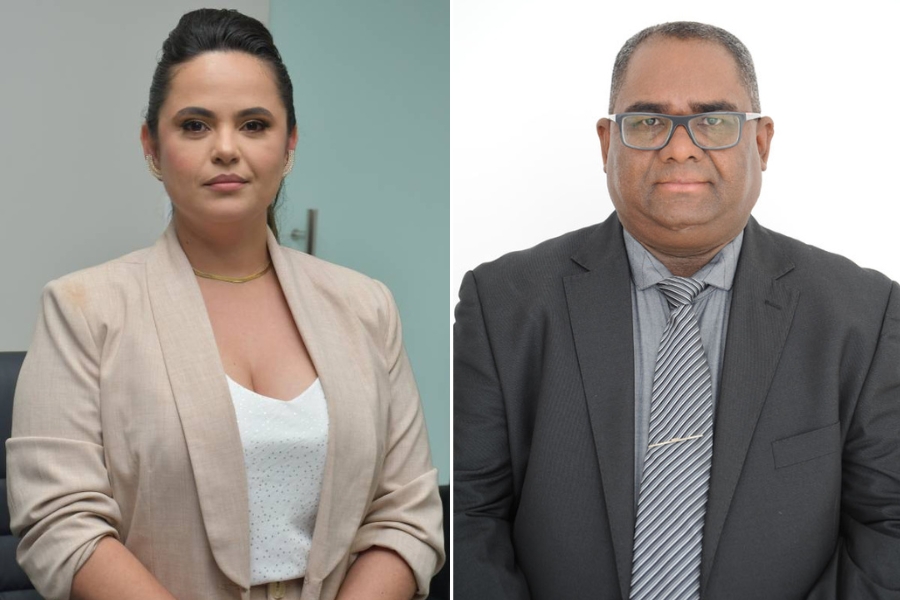 Vereadora Odília Naiara e o Vereador Joílson Rocha