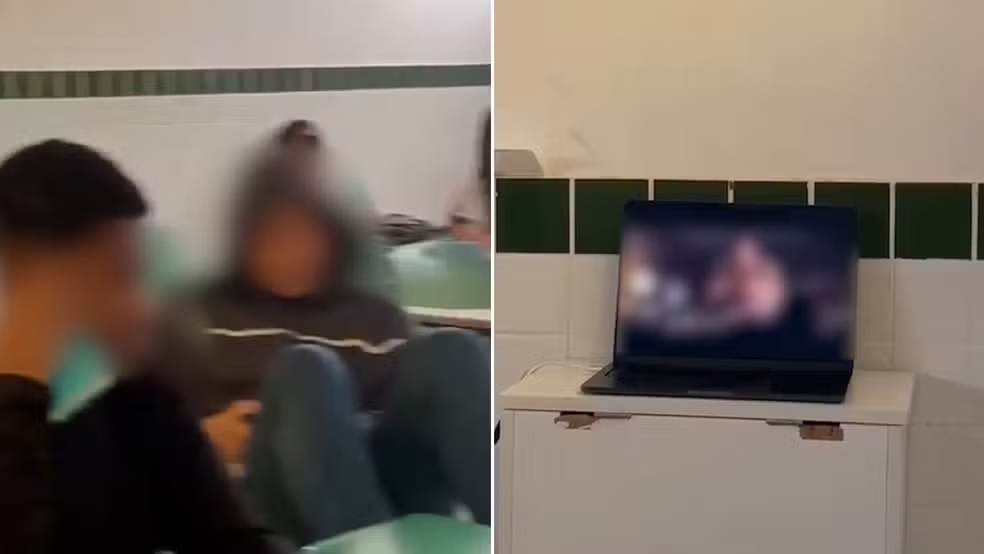 Vídeo de alunos assistindo filme com cena de sexo e consumo de drogas leva a afastamento de professor do IFPI — Foto: Reprodução