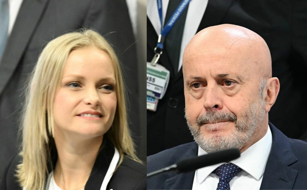 Ministra Verônica Sterman, do STM, e o Careca do INSS Fotos: Edilson Rodrigues/Agência Senado