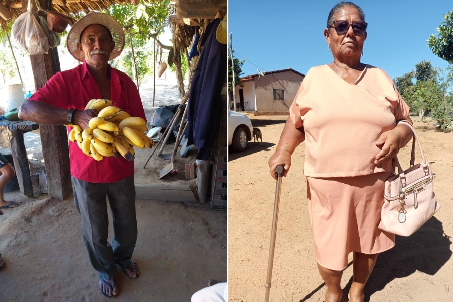 José Augusto "Zé Grande" (In-memoriam) e a viúva Maria de Lurdes