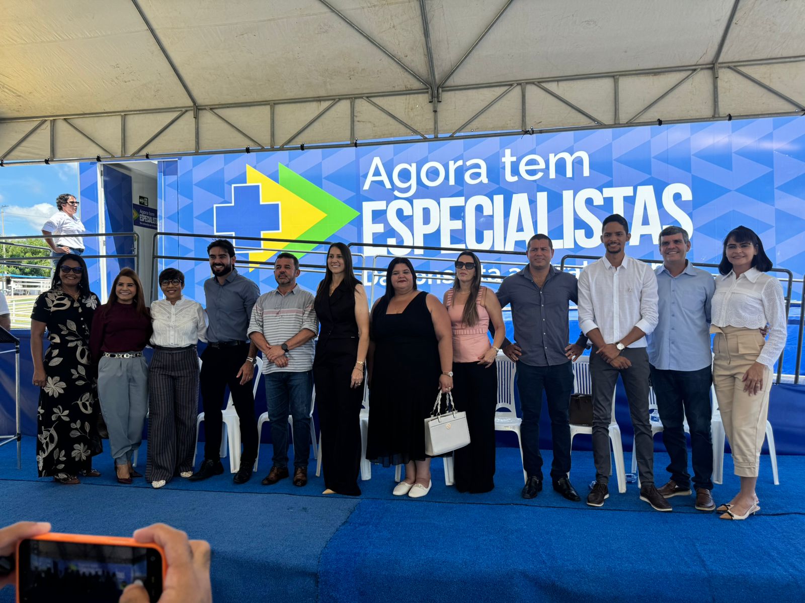 Secretária de Saúde, Edna Cristina e demais autoridades da região