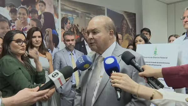 Ibaneis Rocha, governador do DF, em 3 de fevereiro de 2026 — Foto: TV Globo