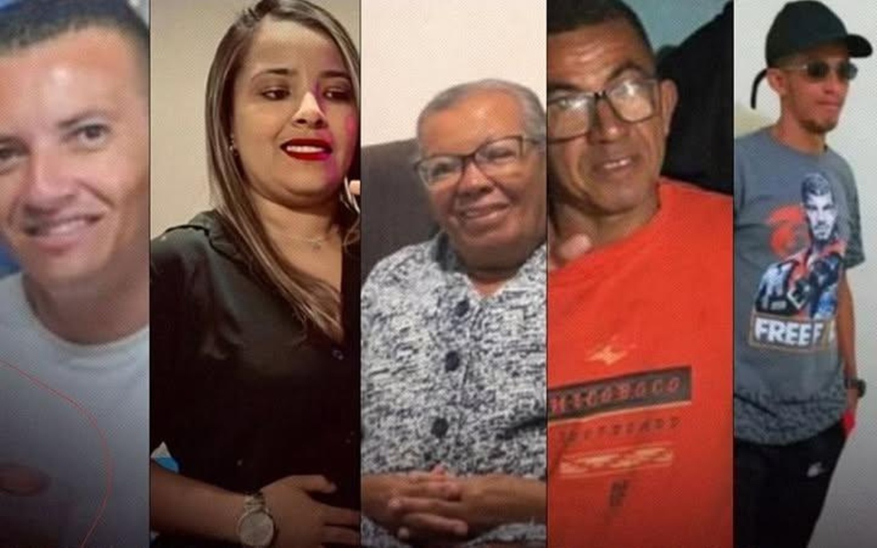 Johnes Rodrigues, Jacoeleni Mota, Benilde Rodrigues, Ivan Rodrigues e Onildo Rodrigues morreram no trágico acidente na BR-020