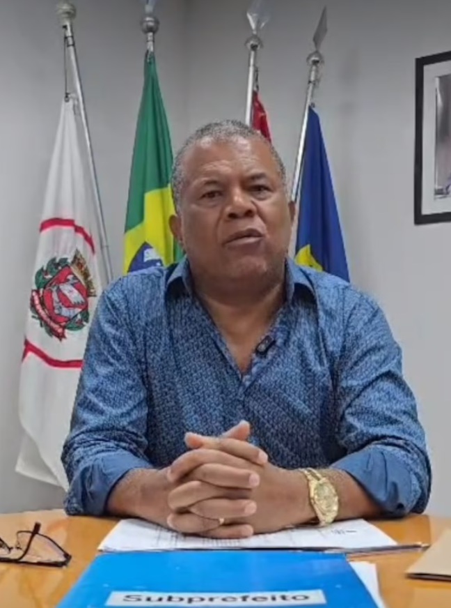 Subprefeito Divaldo Rosa Foto: Reprodução/Redes Sociais