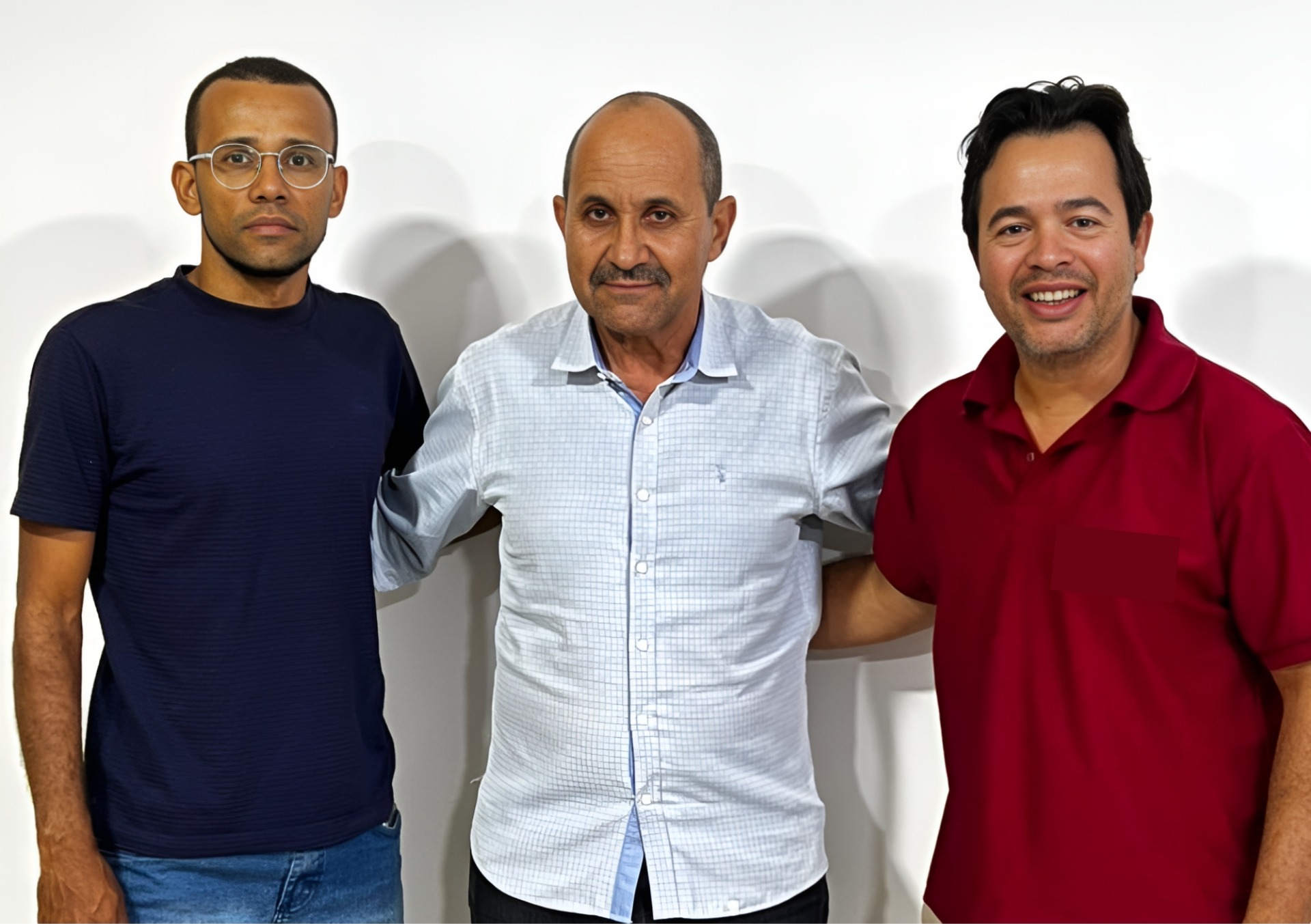 Dione Souza, Jorge Mendes e Elias Santos. Imagem Revista Formosa
