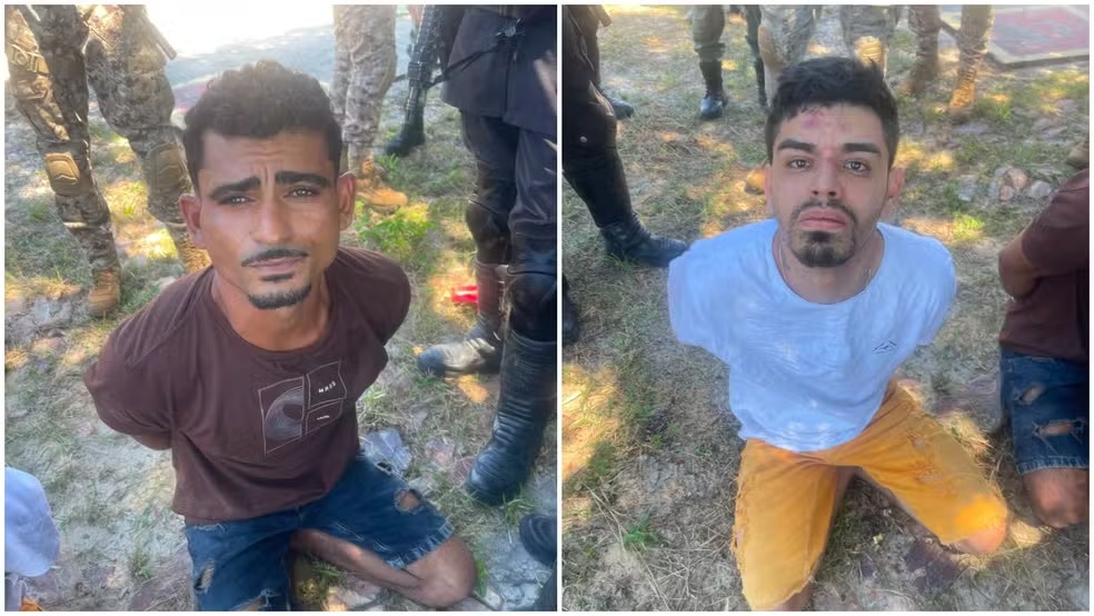 Suspeitos de atirar contra vereador Cabo Deyvison (PL) foram presos em Beberibe, no Ceará — Foto: Reprodução