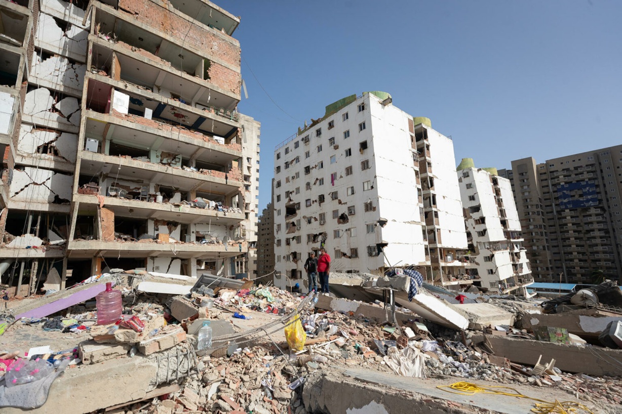 Terremotos do dia 24 de junho causaram grande destruição Foto: EFE/ Ronald Peña R