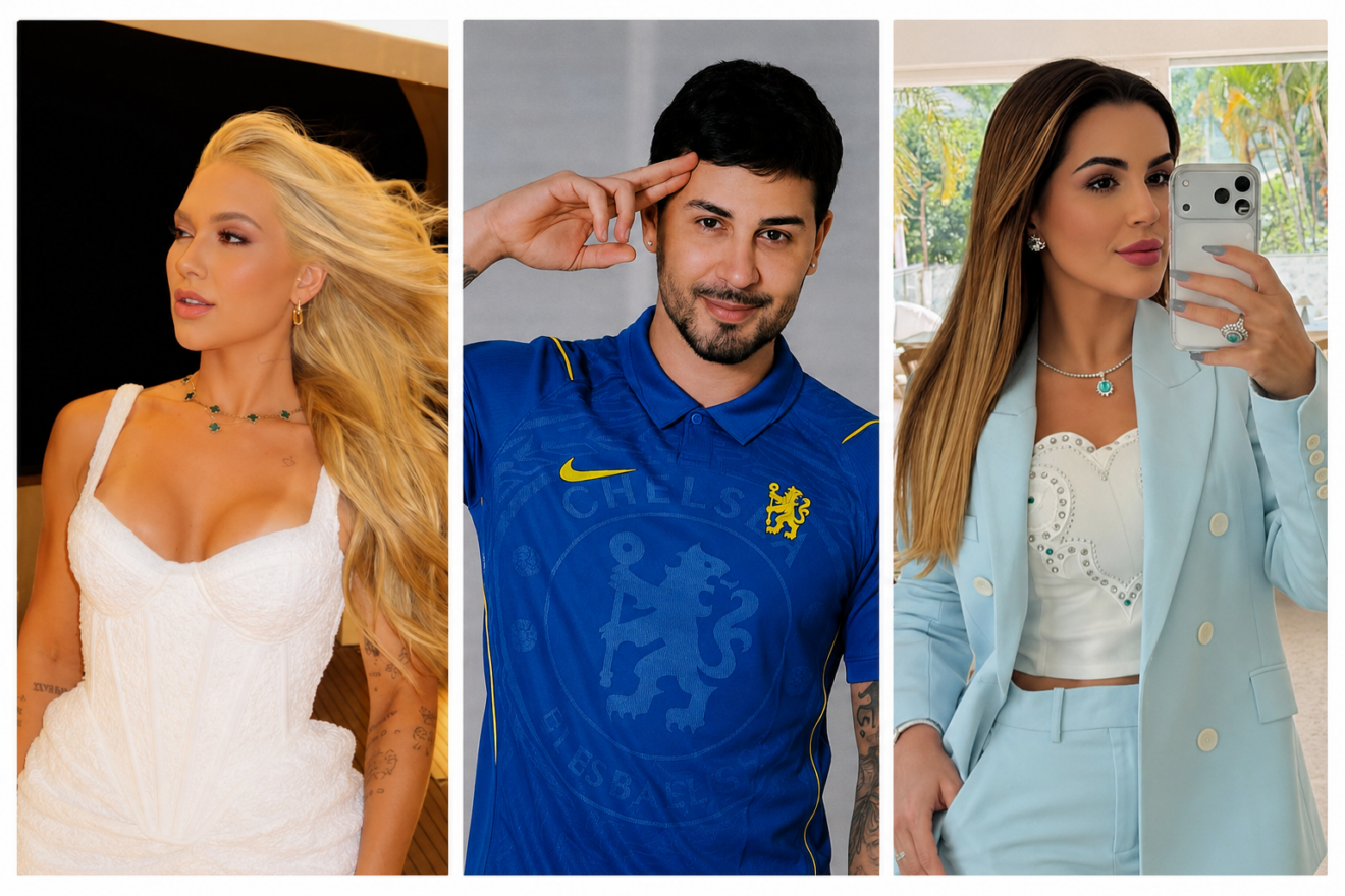 Homem processa Virginia, Carlinhos Maia e Deolane após perder mais de R$ 100 mil em apostas online e pedir indenização. (montagem gerada por IA)