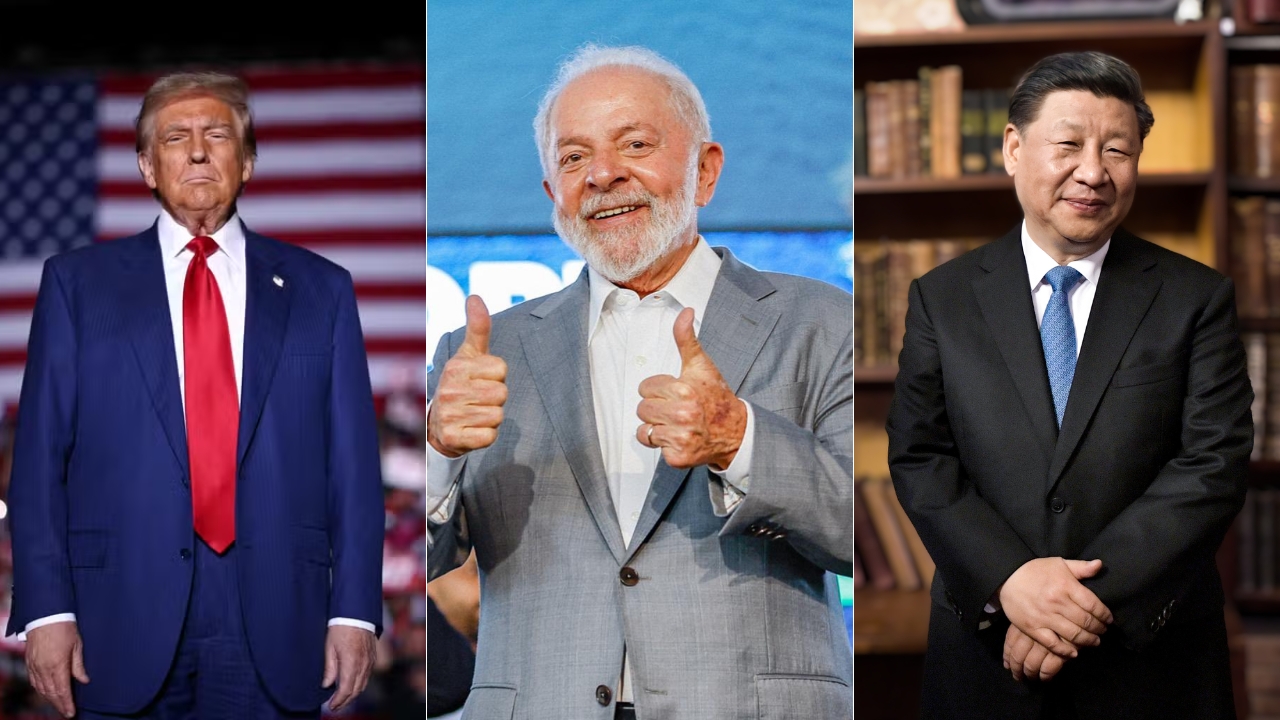 Imagens/ Trump (Carlos Barria/Reuters), Lula (Ricardo Stuckert), Xi Jinping - China Divulgação - Montagem/Revista Formosa