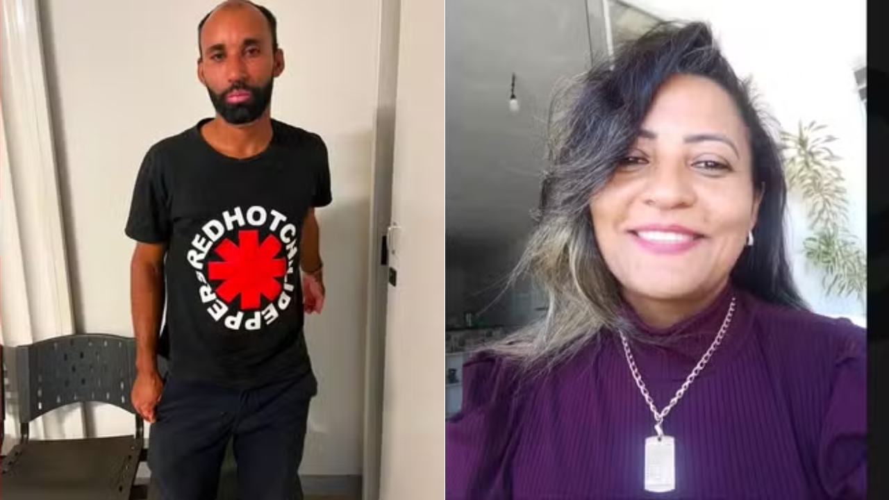 Gerrian Rodrigues Rocha Silva e a vítima Shirley Dias Guida - Imagem/Redes Sociais