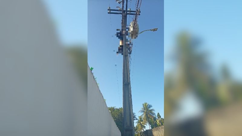 A Polícia Militar e o Corpo de Bombeiros foram acionados para atender a ocorrência