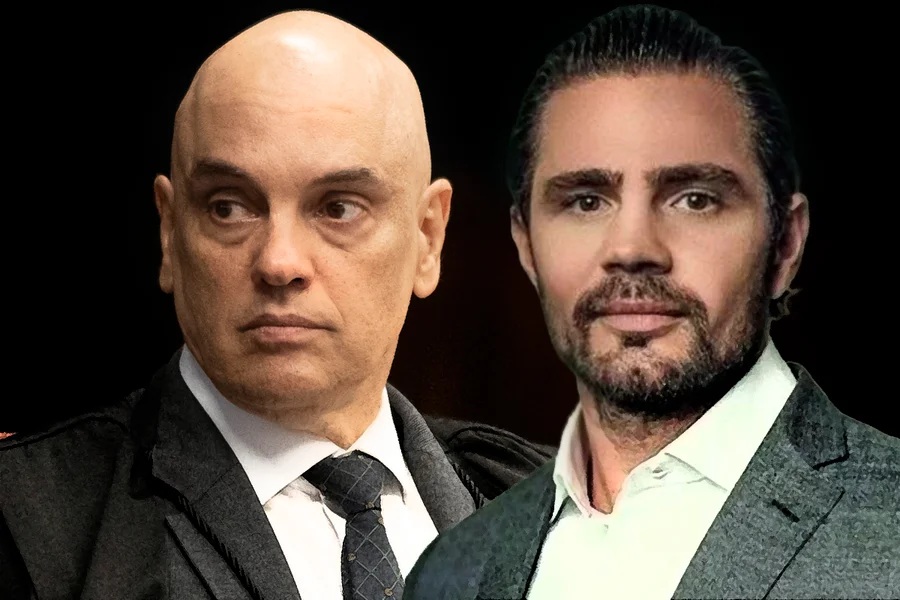 ministro do Supremo Tribunal Federal (STF) Alexandre de Moraes e o dono do Master, Daniel Vorcaro - Reprodução: Metropoles
