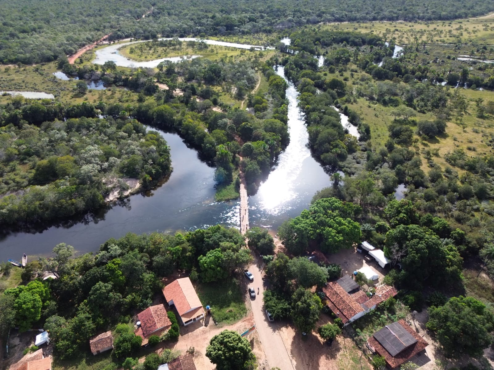 Encontro do Rio Sapão com o Rio Preto - São Marcelo