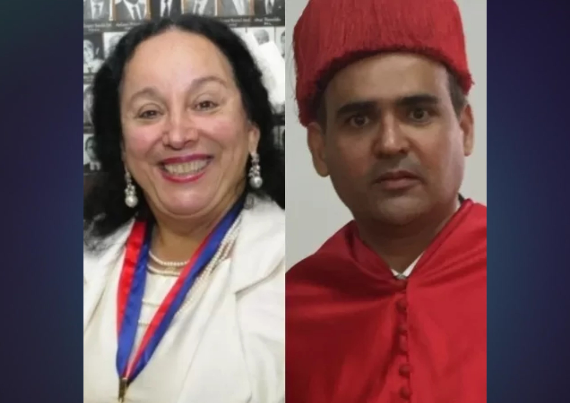 A desembargadora Maria do Socorro Barreto Santiago e o juiz Sérgio Humberto Sampaio, do TJBA, que terão as condutas julgada pelo STJ Imagem: Reprodução