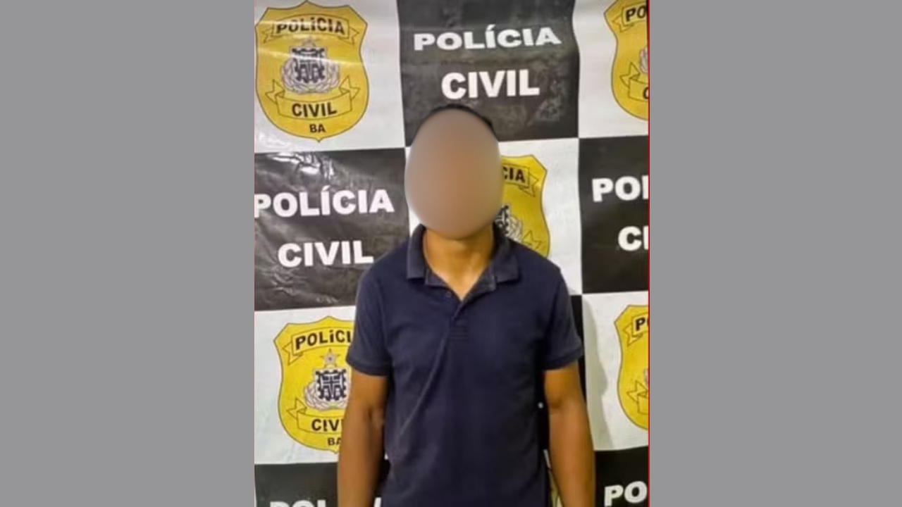 Suspeito de estuprar jovem em Barreiras foi preso em flagrante no mesmo bairro onde ocorreu o crime — Foto: Polícia Civil